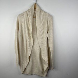 ARITZIA TALULA Women Knit White Cocoon Wrap Cardigan